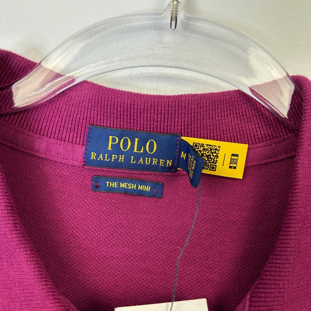 NEW Polo Ralph Lauren Collared Shirt Dress Women's Medium Pink Preppy - Picture 4 of 10